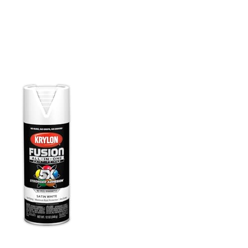 Krylon Fusion All-In-One Adhesive Spray Paint for Indoor/Outdoor Use, 12 oz, White - Image 2