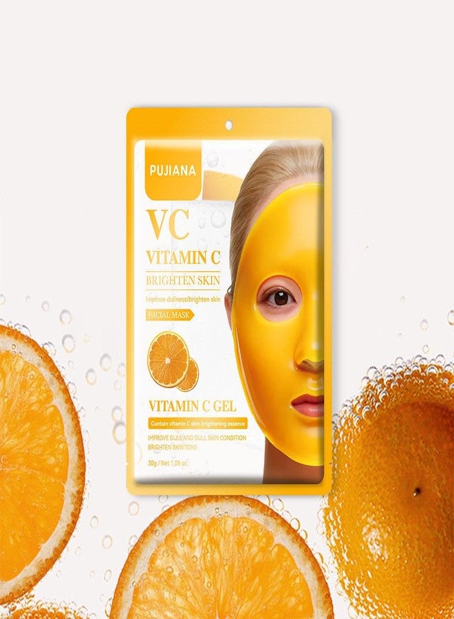 SUNNIFA Gel Face Mask Sheet Combo Pack of 5, Hydrating Moisturizing Brightening Facial Mask, Anti Aging Wrinkle Repair Skin Glow, Cooling Soothing for Women and Men, All Skin Types (All Flavors) - Image 2