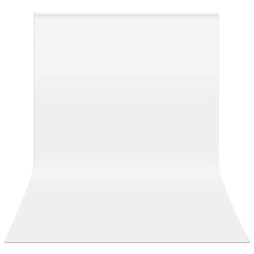 HEMMOTOP White Backdrop 10x12ft, Large Photography Background Screen for Photoshoot, 3x3.6m Seamless White Photo Backdrop Fabric for Birthday Parties, Video Recording, Weddings (Only Backdrop) - Image 1