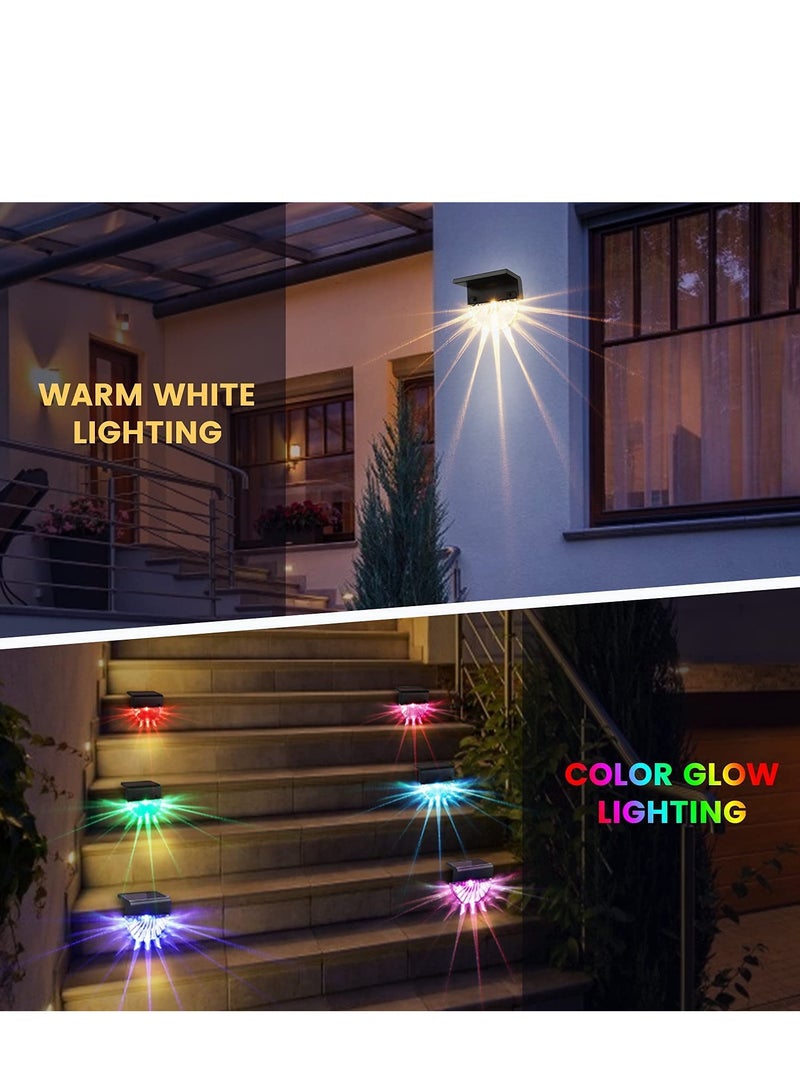 Next Life Solar Deck Lights, 4Pack Outdoor Fence Solar Lights Waterproof LED Solar Stair Lights, Outdoor Solar Fence Lights for Deck, Stairs, Step, Yard, Patio, and Pathway - Image 2