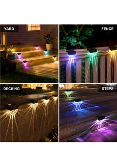 Next Life Solar Deck Lights, 4Pack Outdoor Fence Solar Lights Waterproof LED Solar Stair Lights, Outdoor Solar Fence Lights for Deck, Stairs, Step, Yard, Patio, and Pathway  - Image 5
