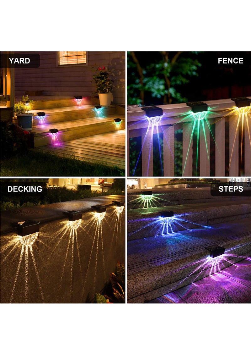 Next Life Solar Deck Lights, 4Pack Outdoor Fence Solar Lights Waterproof LED Solar Stair Lights, Outdoor Solar Fence Lights for Deck, Stairs, Step, Yard, Patio, and Pathway - Image 5