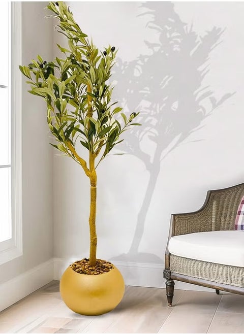 Artificial olive tree for decoration with pot