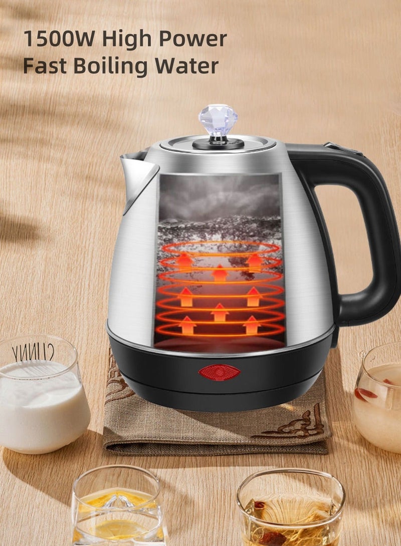 sokany Kettle 1500W 1.7 Liter Stainless Steel Electric Kettle with Triple Thermostat and Heat Resistant Handle - Image 3