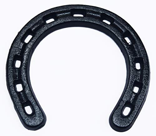 Yuezoloz Lucky Horseshoe Black,Cast Iron Horseshoe Wall Decor - Image 1