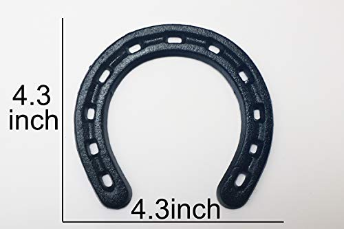 Yuezoloz Lucky Horseshoe Black,Cast Iron Horseshoe Wall Decor - Image 2