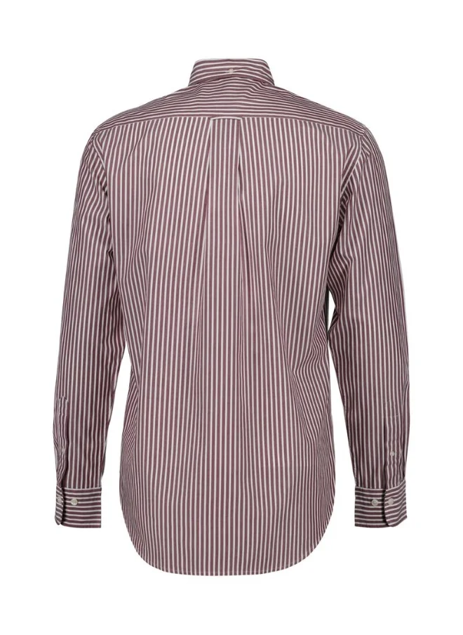 غانت Gant Regular Fit Striped Poplin Shirt