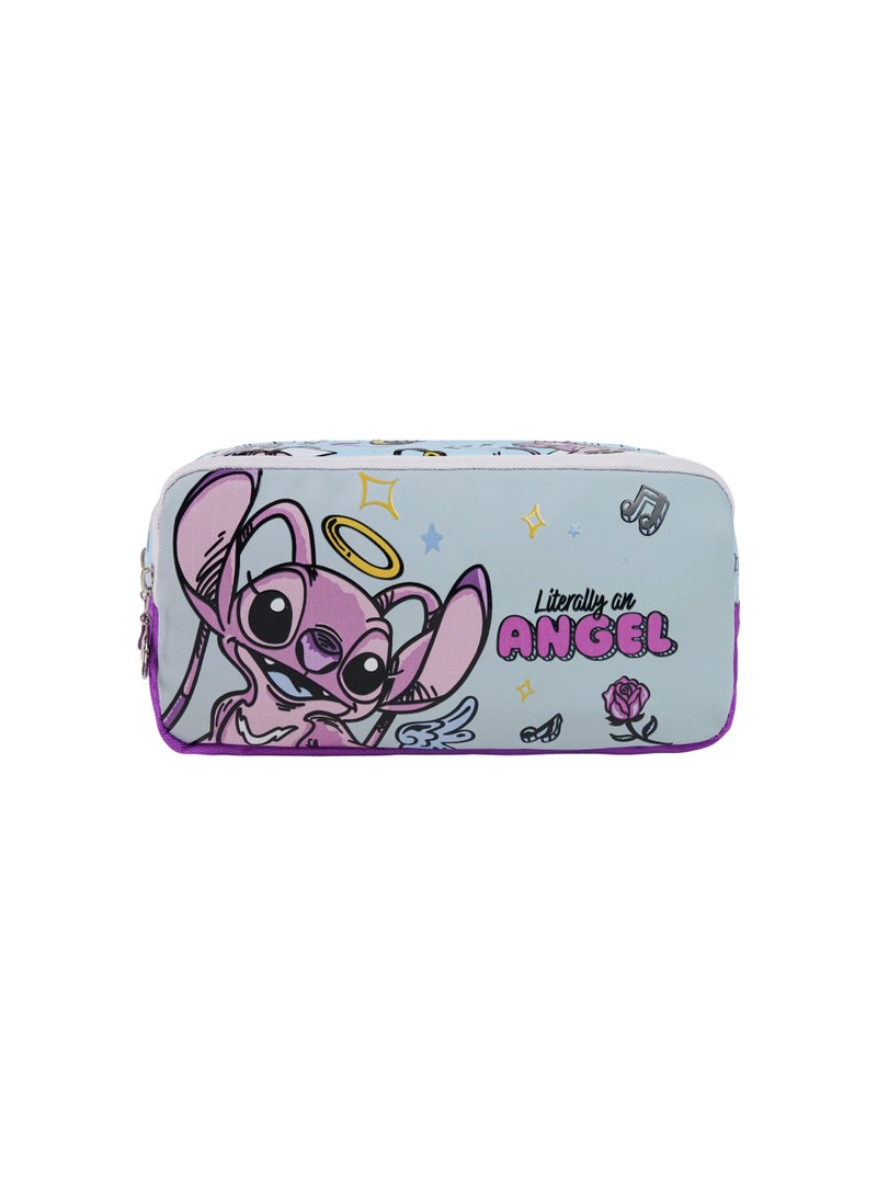 Disney Stitch Regular Pencil Case | Lilo & Stitch Zippered Pencil Pouch for Kids | Compact School Stationery Organizer | Durable Pencil Case for School, Travel & Daily Use - Image 1