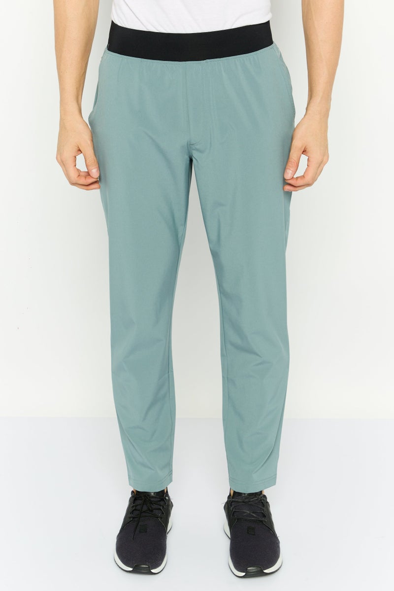 SKECHERS Men Sportswear Fit Brand Logo Outdoor Pants, Slate Grey  - Image 1