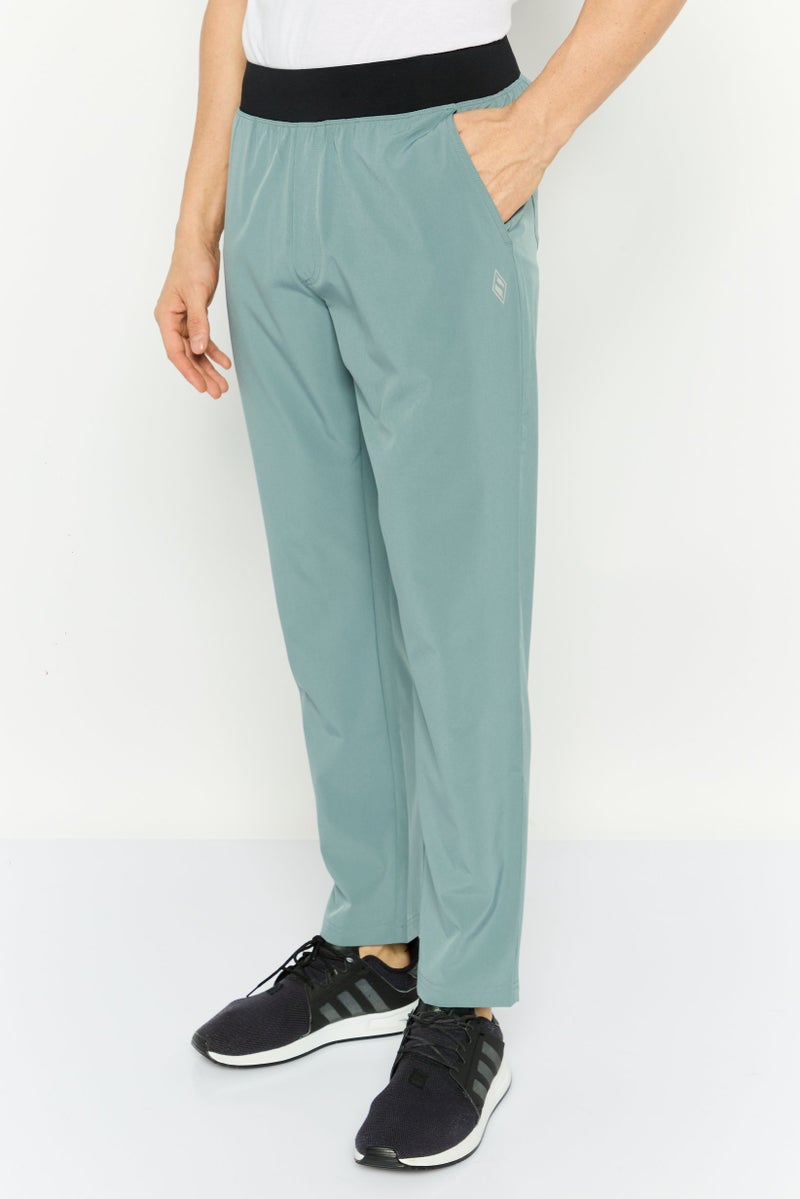 SKECHERS Men Sportswear Fit Brand Logo Outdoor Pants, Slate Grey  - Image 2