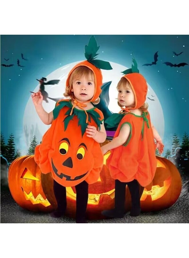 Halloween Costume for Baby and Kid Pumpkin suit type a Suitable Height:100cm Pretend Play Suit Halloween Dress up Party costume for girls and boys - Image 4