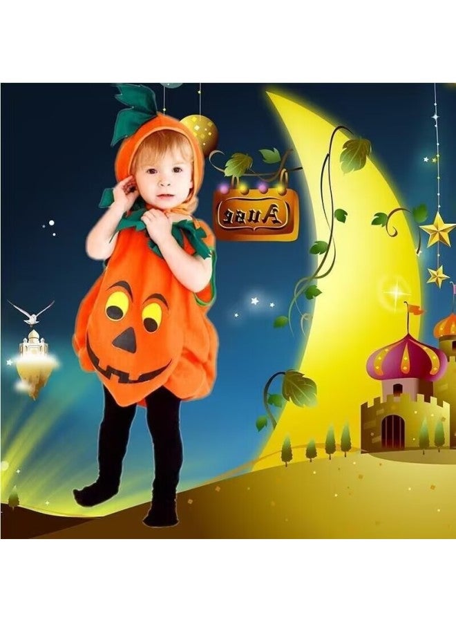 Halloween Costume for Baby and Kid Pumpkin suit type a Suitable Height:100cm Pretend Play Suit Halloween Dress up Party costume for girls and boys - Image 5