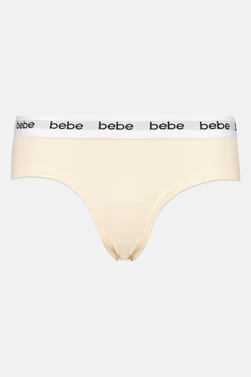 bebe Women 3 Pieces Brand Logo Briefs, Multicolor - Image 2