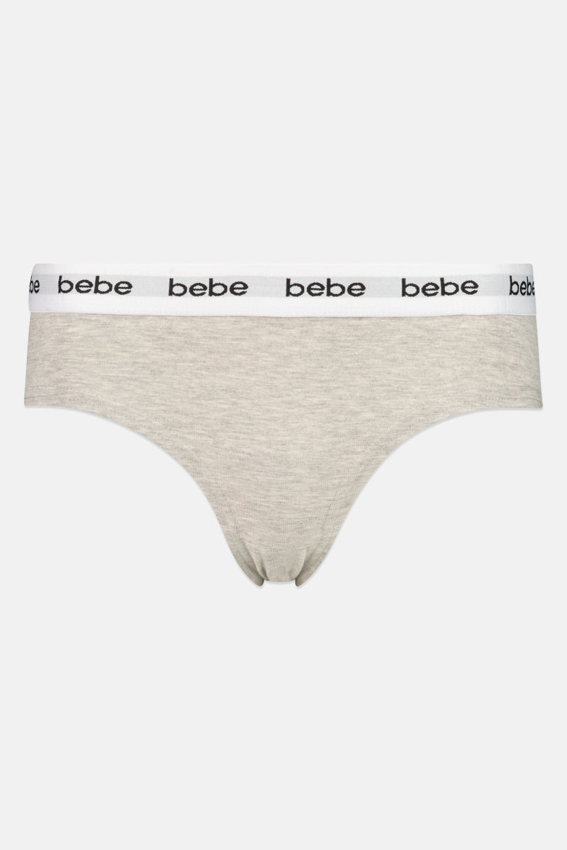 bebe Women 3 Pieces Brand Logo Briefs, Multicolor - Image 4
