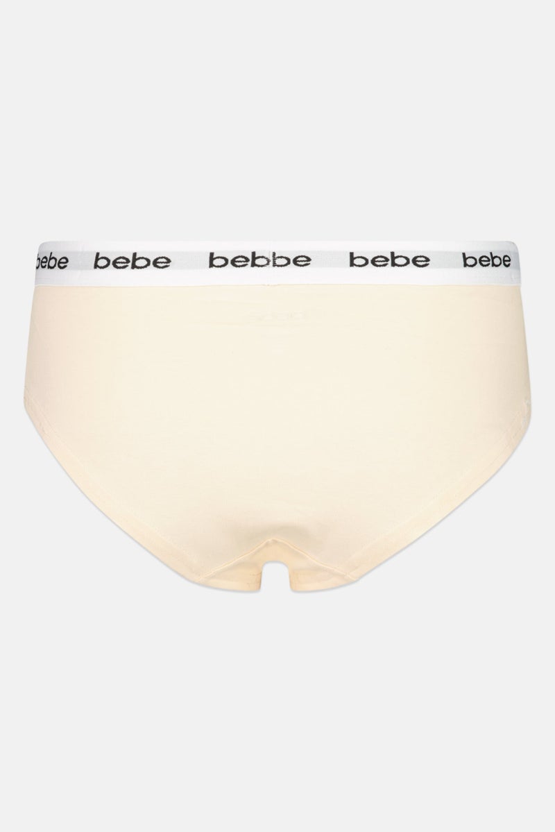 bebe Women 3 Pieces Brand Logo Briefs, Multicolor - Image 5