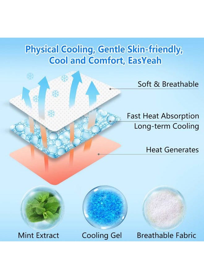 Dr.Foot - 20 Sheets Cooling Patches for Fever Discomfort & Pain Relief, Cooling Relief Fever Reducer, Soothe Headache Pain, Pack of 20 Blue - Image 1
