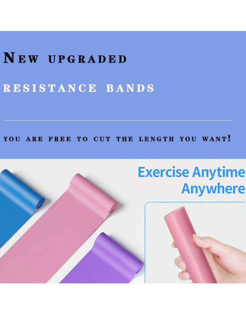 كيلا أشرطة المقاومة، أشرطة التمرين، أشرطة العلاج الطبيعي لتدريب القوة، اليوجا، البيلاتس، التمدد، شريط مطاطي ممتد بقوى مختلفة، أشرطة التمرين لصالة الألعاب الرياضية المنزلية - Image 4