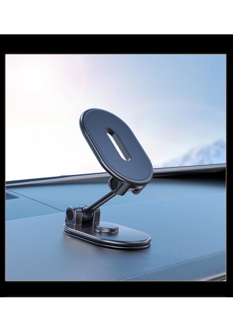 SYOSI Phone Mount Magnetic, Alloy Folding Magnetic Phone Holder for Car, Super Strong 8 Magnet with Metal Plate Car Magnetic Phone Holder 360°Rotation Universal Dashboard Phone Car Mount for All Smartphone - Image 5