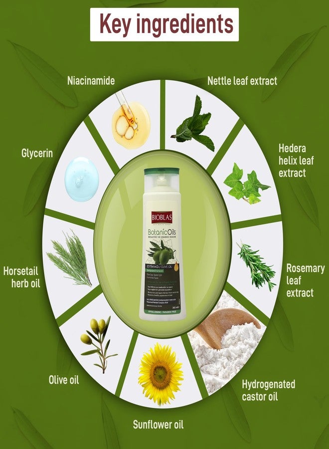 BIOBLAS Olive Oil Hair Shampoo - Restores Damaged, Dry & Frizzy Hair - Hair Moisturizing Shampoo with Organic Olive Oil & Lemon Peel - Paraben & Dye Free - All Hair Types (Pack of 1) 360ml - Image 5