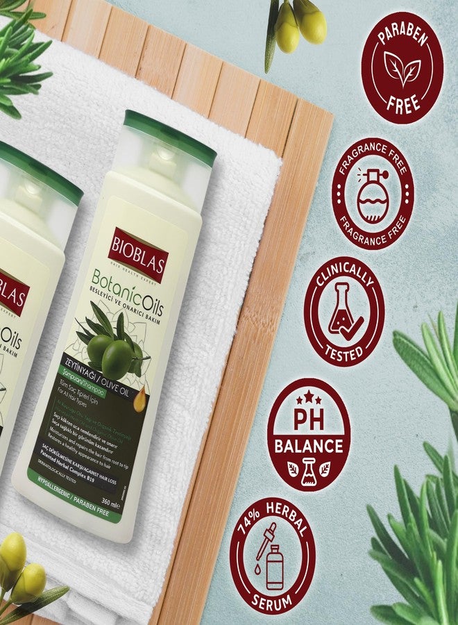 BIOBLAS Olive Oil Hair Shampoo - Restores Damaged, Dry & Frizzy Hair - Hair Moisturizing Shampoo with Organic Olive Oil & Lemon Peel - Paraben & Dye Free - All Hair Types (Pack of 1) 360ml - Image 4