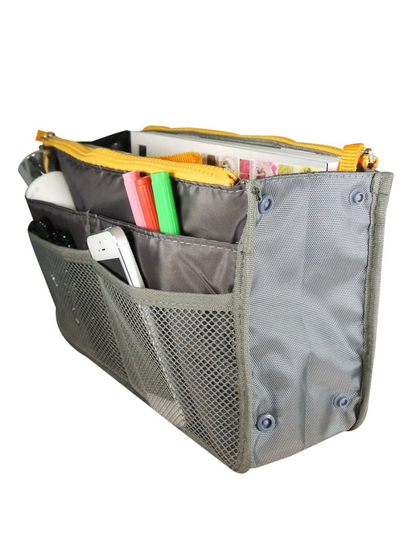 Loquat Cosmetic Organizer Travel Bag Grey - Image 2