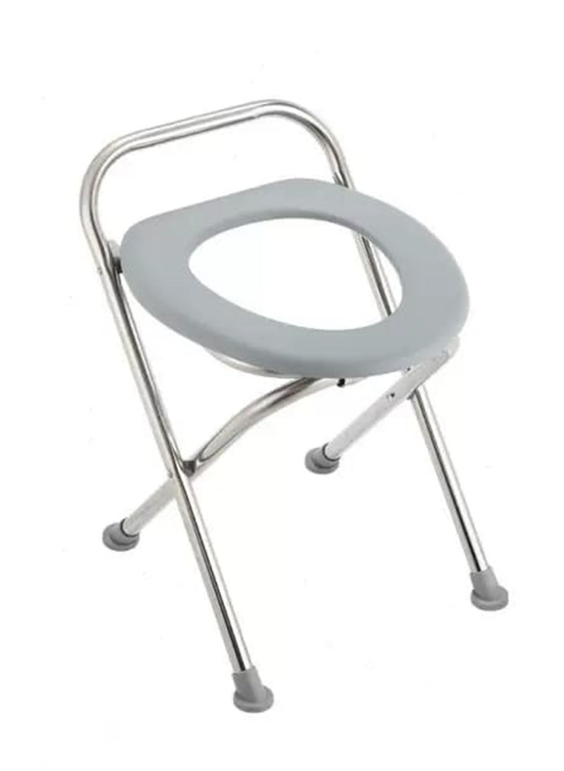 Generic A fixed, foldable, coated steel bath chair for the elderly, patients, and people with disabilities  - Image 4