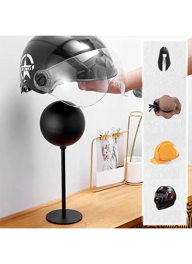 Sharpdo Floor-Mounted Motorcycle Helmet Metal Holder for Helmets Hats Caps Wigs  - Image 1