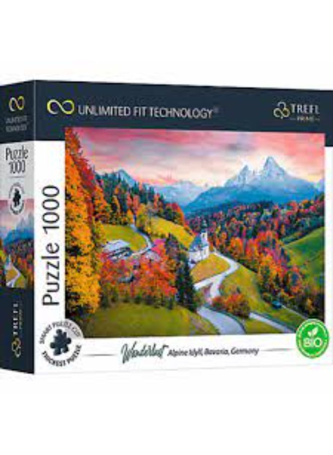 Trefl Puzzles - "1000 UFT" - At the Foot of Alps, Bavaria, Germany_FSC Mix 70%