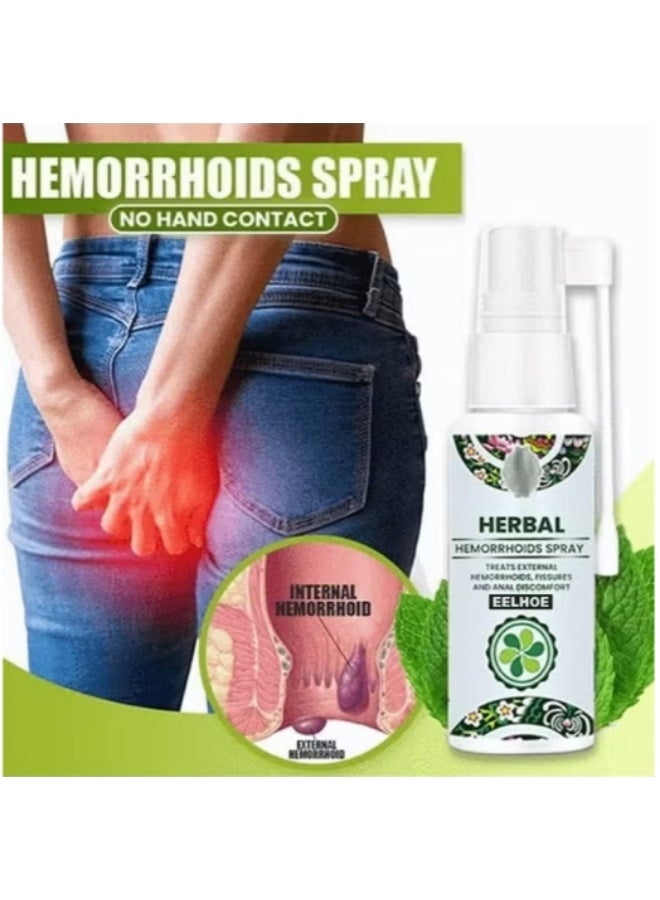 EELHOE 2 Natural Herbal Hemorrhoids Spray - External and Internal Hemorrhoids Treatment with 100% Natural Herbal Extracts Formula Pain Relief - Image 4