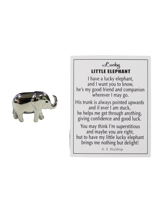 GANZ Lucky Little Elephant Charm with Story Card!  - Image 1