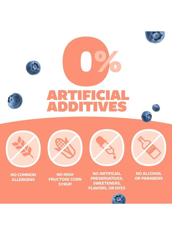 Genexa Kids' Clean Cough & Chest Congestion Medicine, Dye Free, 0% Artificial Additives, Multi-Symptom Cough Syrup for Kids 4-11, Cough Suppressant & Expectorant, Organic Blueberry Flavor, 4 fl oz - Image 3