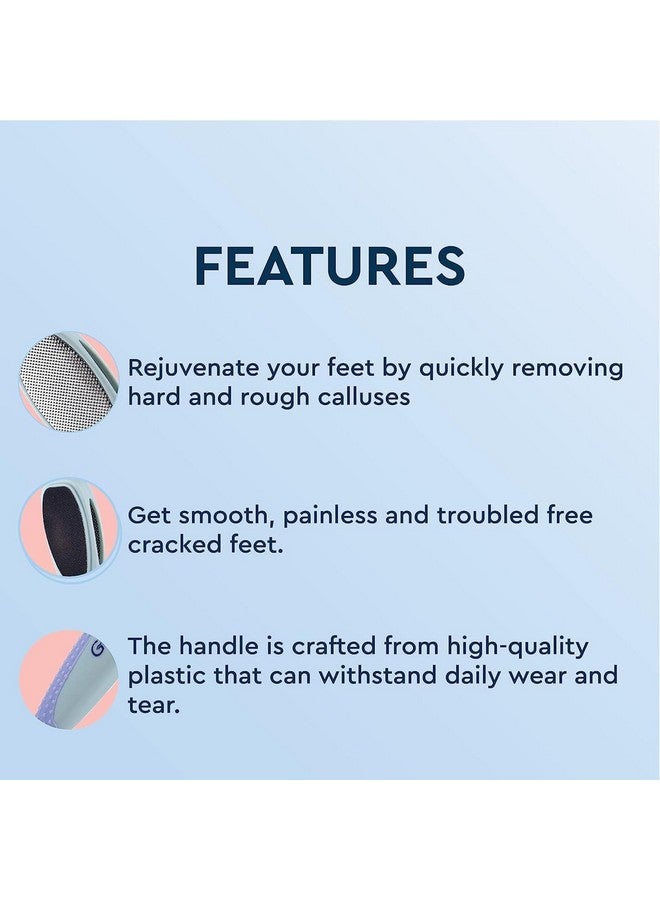 GUBB 2 In 1 Callus Remover & Foot Filer For Dead Skin Removal - Elegant Design Which Is Gentle On Skin |Easy To Carry Handle |Smoothens Cracked Heels |Makes Skin Soft |Can Be Used From Both Sides - Image 4