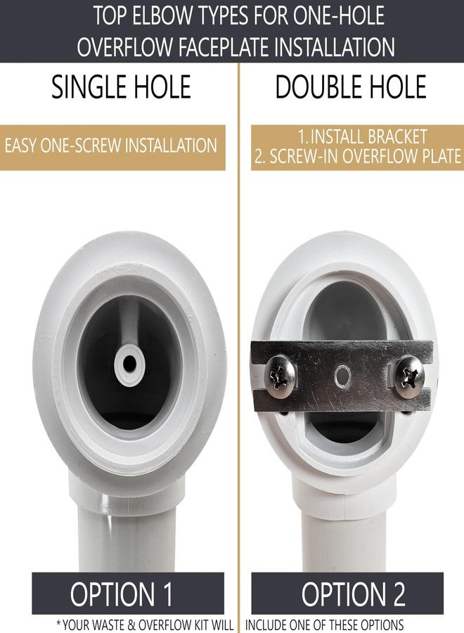 Westbrass Pull & Drain Sch. 40 PVC Bath Waste with One-Hole Top Elbow, Matte Black, D49721-62 - Image 3