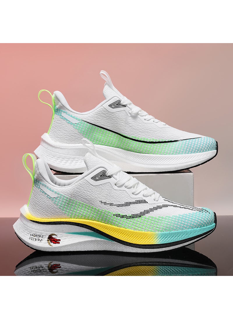 Generic - Red Hare 7Pro Carbon Plate Racing Sneakers for Men white green - Image 1