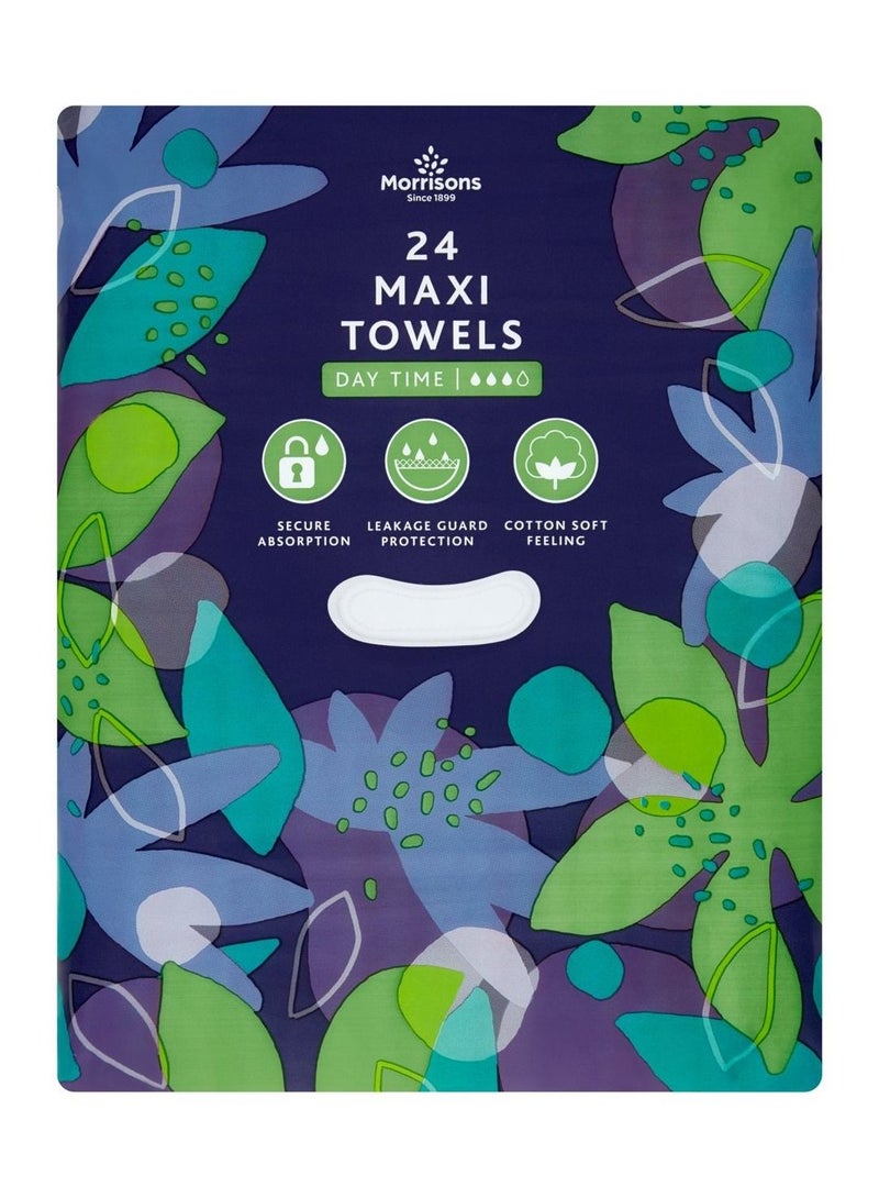Maxi Daytime Towels 24 Pack