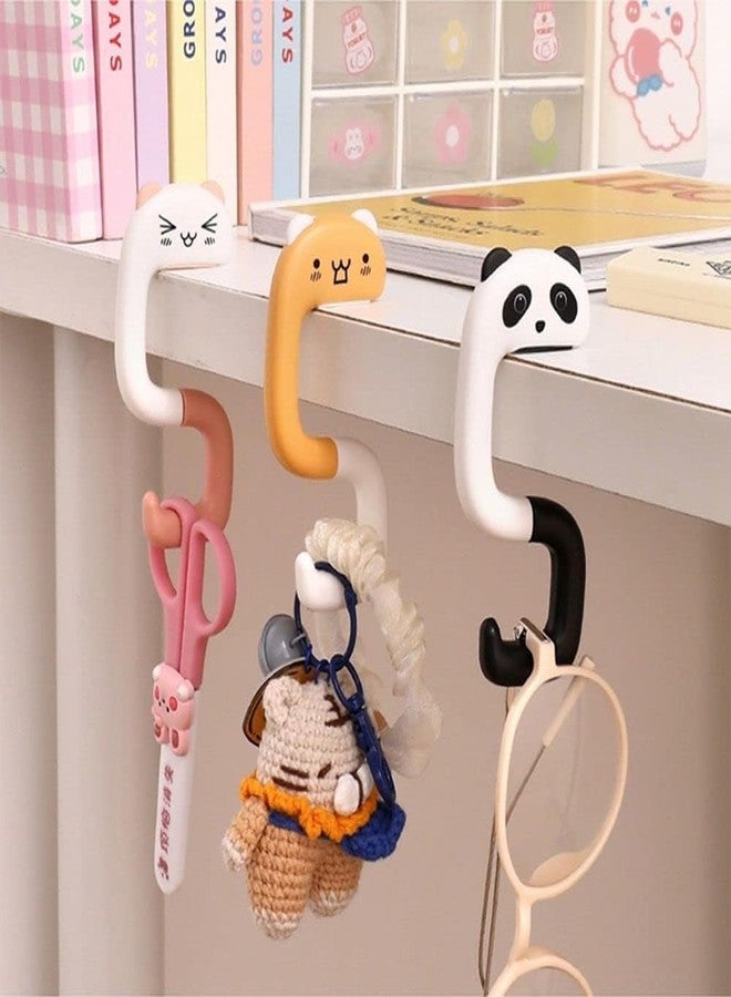 WinldMonmo Panda Handbag Hook Hanger, 2.95x1.96 inches, Portable Folding Table Hook for Desk, Under Table Bar, Purse Holder Handbag Accessory - Image 4