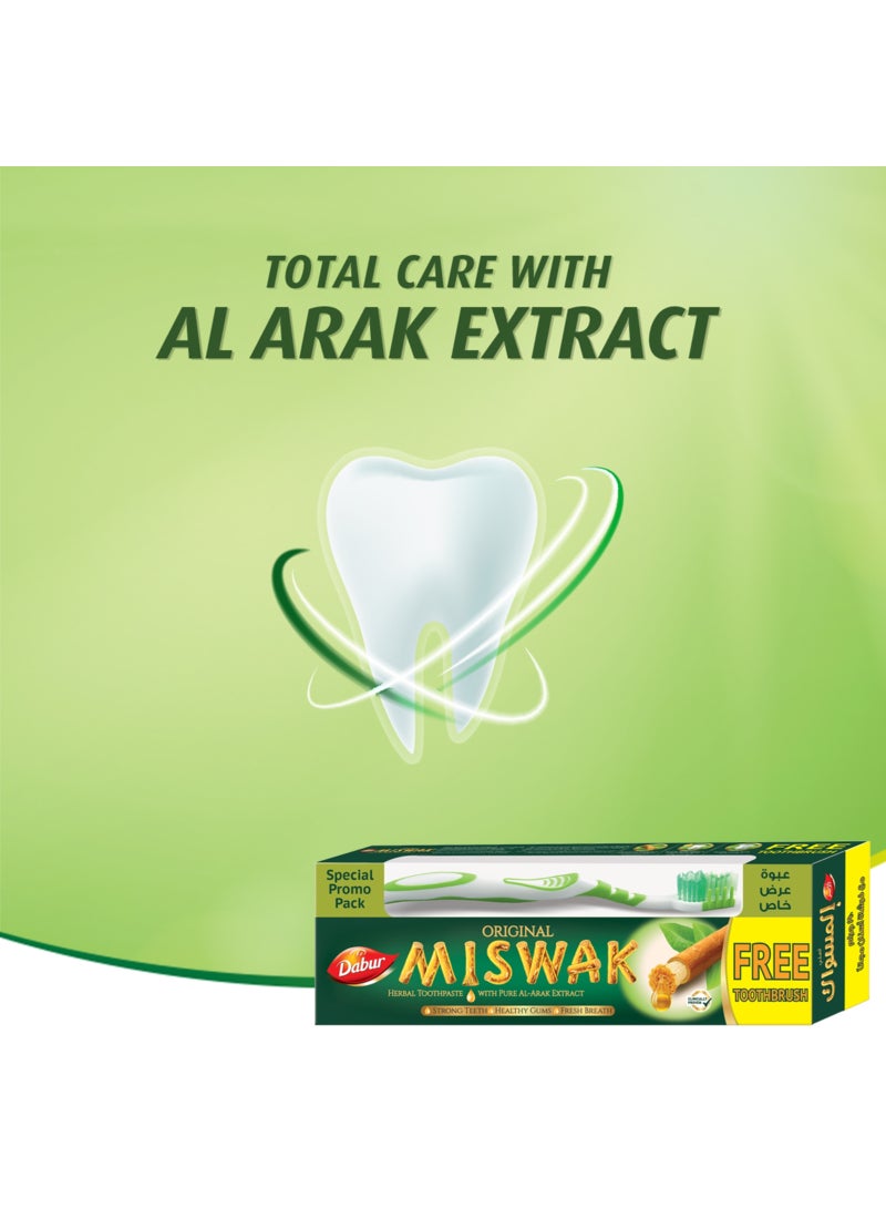 Dabur Original Miswak Toothpaste  And Toothbrush Value Pack - Image 3
