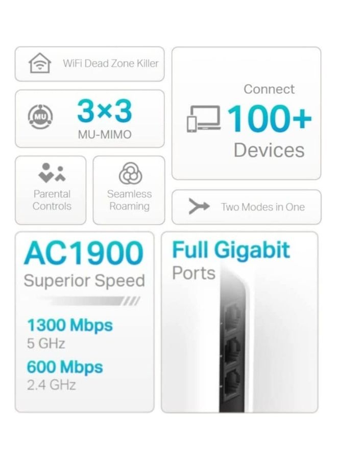 تي بي لينك وحدة نظام Wi-Fi للمنزل بالكامل Deco S7 AC1900 - Image 3