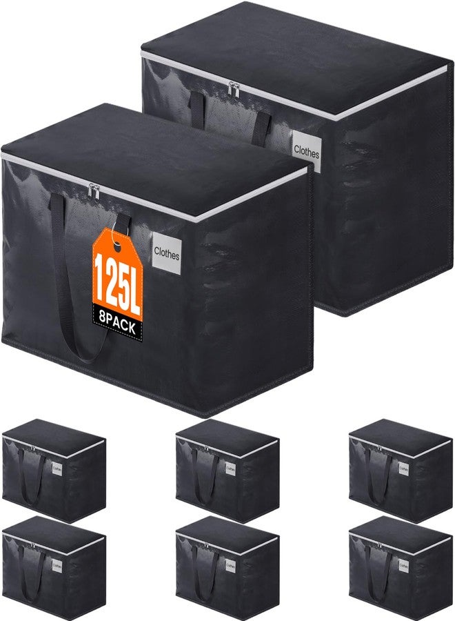 Fabspace Moving Bags Heavy Duty with Strong Zippers and Handles Collapsible Moving Supplies, Storage Totes for Packing & Moving Storing 125L 8Pack - Image 1