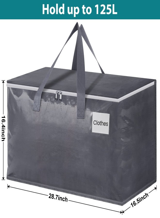 Fabspace Moving Bags Heavy Duty with Strong Zippers and Handles Collapsible Moving Supplies, Storage Totes for Packing & Moving Storing 125L 8Pack - Image 2