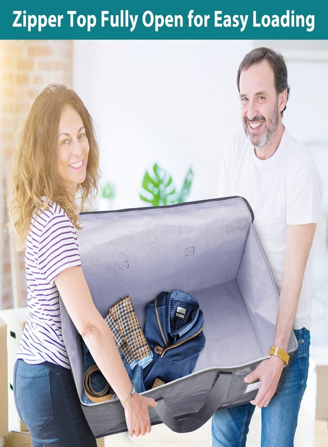 Fabspace Moving Bags Heavy Duty with Strong Zippers and Handles Collapsible Moving Supplies, Storage Totes for Packing & Moving Storing 125L 8Pack - Image 4