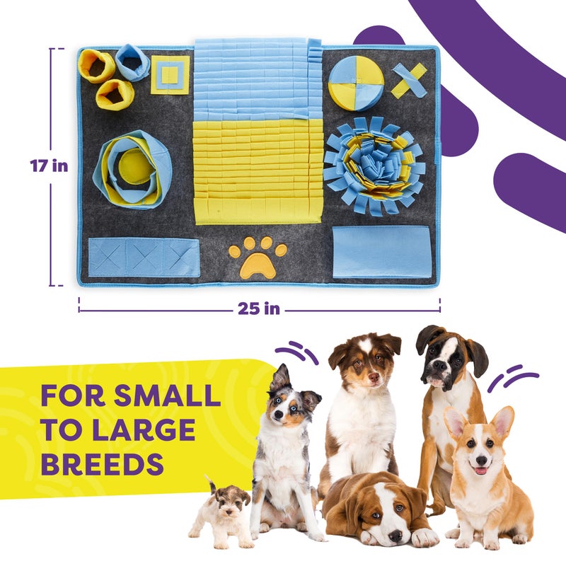 Hertzko Snuffle Mat for Dogs & Cats â€“ Includes Lick Mat & Spatula â€“ Dog Snuffle Toy, Puppy Enrichment Mat, Slow Feeder, Treat Dispenser, Boredom Relief, Pet Anxiety Aid - Image 5