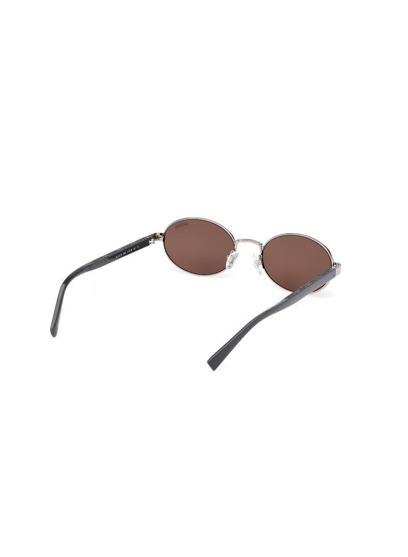GUESS FULL RIM UNISEX OVAL GREY METAL SUNGLASSES - Image 5