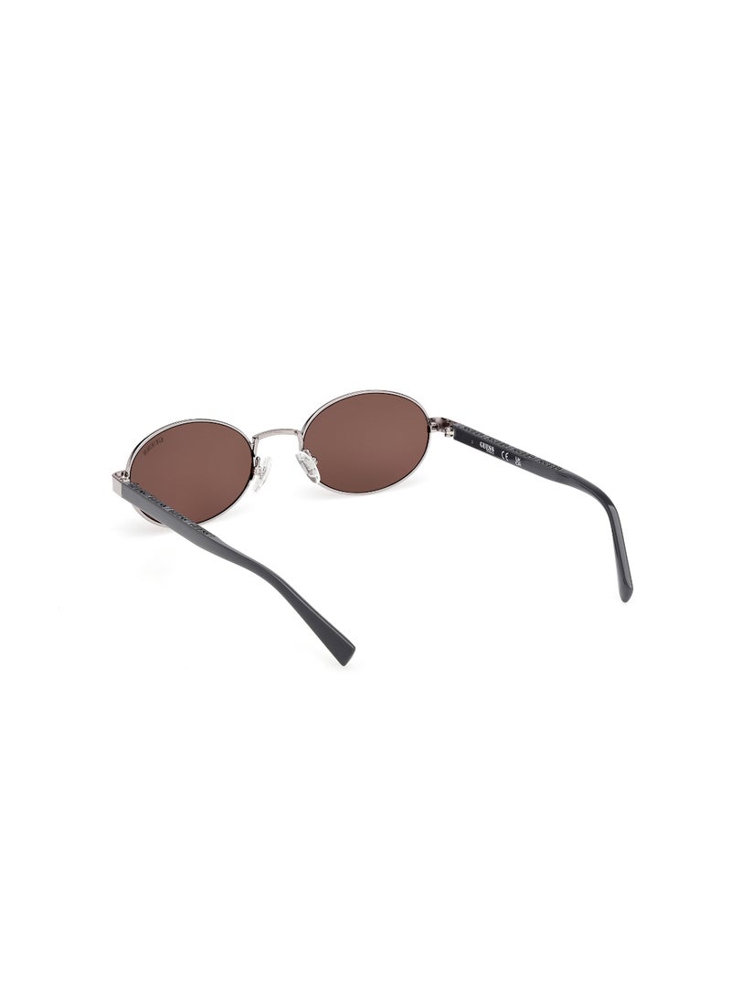 GUESS FULL RIM UNISEX OVAL GREY METAL SUNGLASSES - Image 3