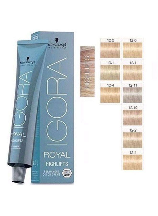 Schwarzkopf Igora Royal Permanent Hair Color Highlifts 12-19 Special Blonde Cendre Violet - Image 2