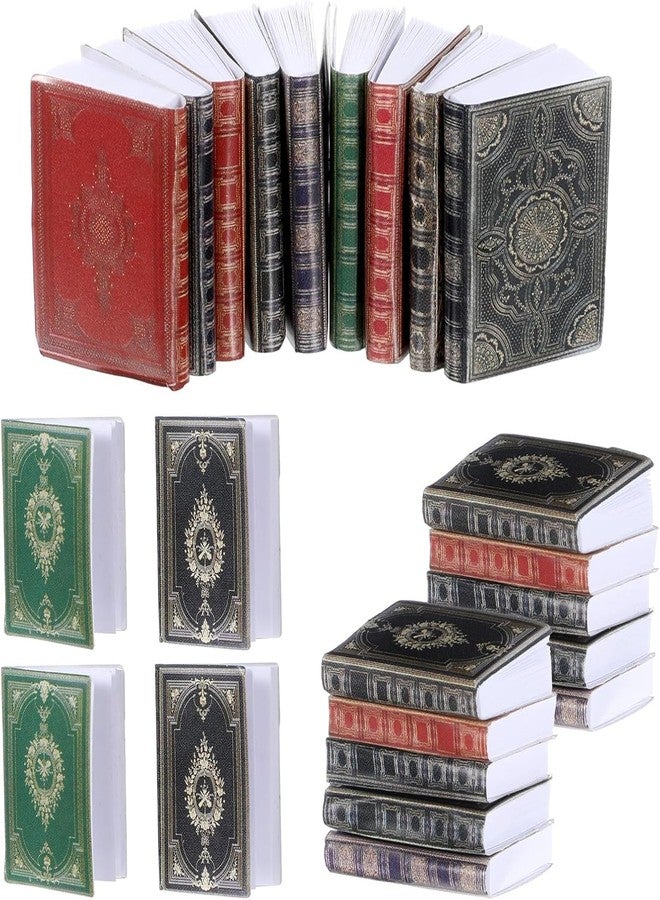 TROFFLLY كتب مصغرة لبيت الدمى من تروفلي، كتب صغيرة، إكسسوارات بيت الدمى، كتب مصغرة بمقياس 1:12، إكسسوارات تزيين بيت الدمى لغرفة الدراسة، غرفة النوم، المكتبة، للعب، للأطفال الرضع (27) - Image 1