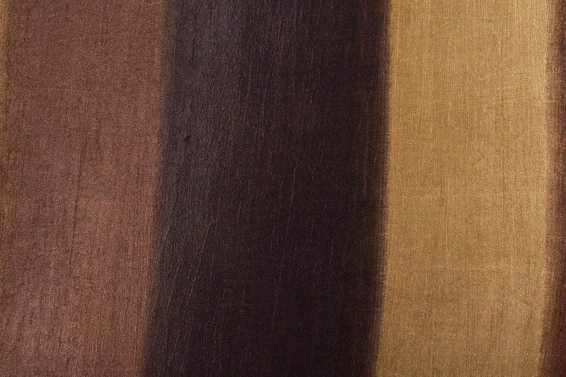 SKIVE India Polyester Blend Long Crush Eyelet Door 7 ft Curtains Brown Set of 2 - Image 4