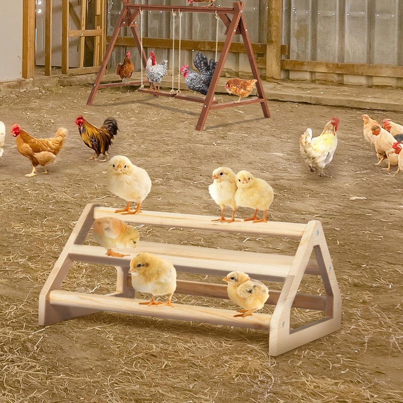 PETSFIT Chick Perch Prevent Rotation Design, Strong Wooden Roosting Bar, Easy to Assemble and Clean, Fun Toys for Chick - Image 5