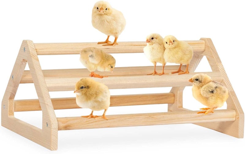 PETSFIT Chick Perch Prevent Rotation Design, Strong Wooden Roosting Bar, Easy to Assemble and Clean, Fun Toys for Chick - Image 1