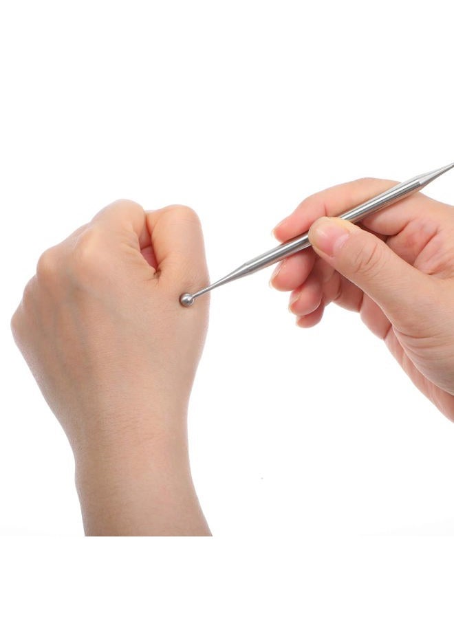 LIQWEI 1 Pc Acupuncture Pen, Fascia Release Tools Reflexology Tools Ear Body Point Probe Tip, Stainless Steel Relax Trigger Point Massage Fascia Tool for Deep Tissue - Image 2